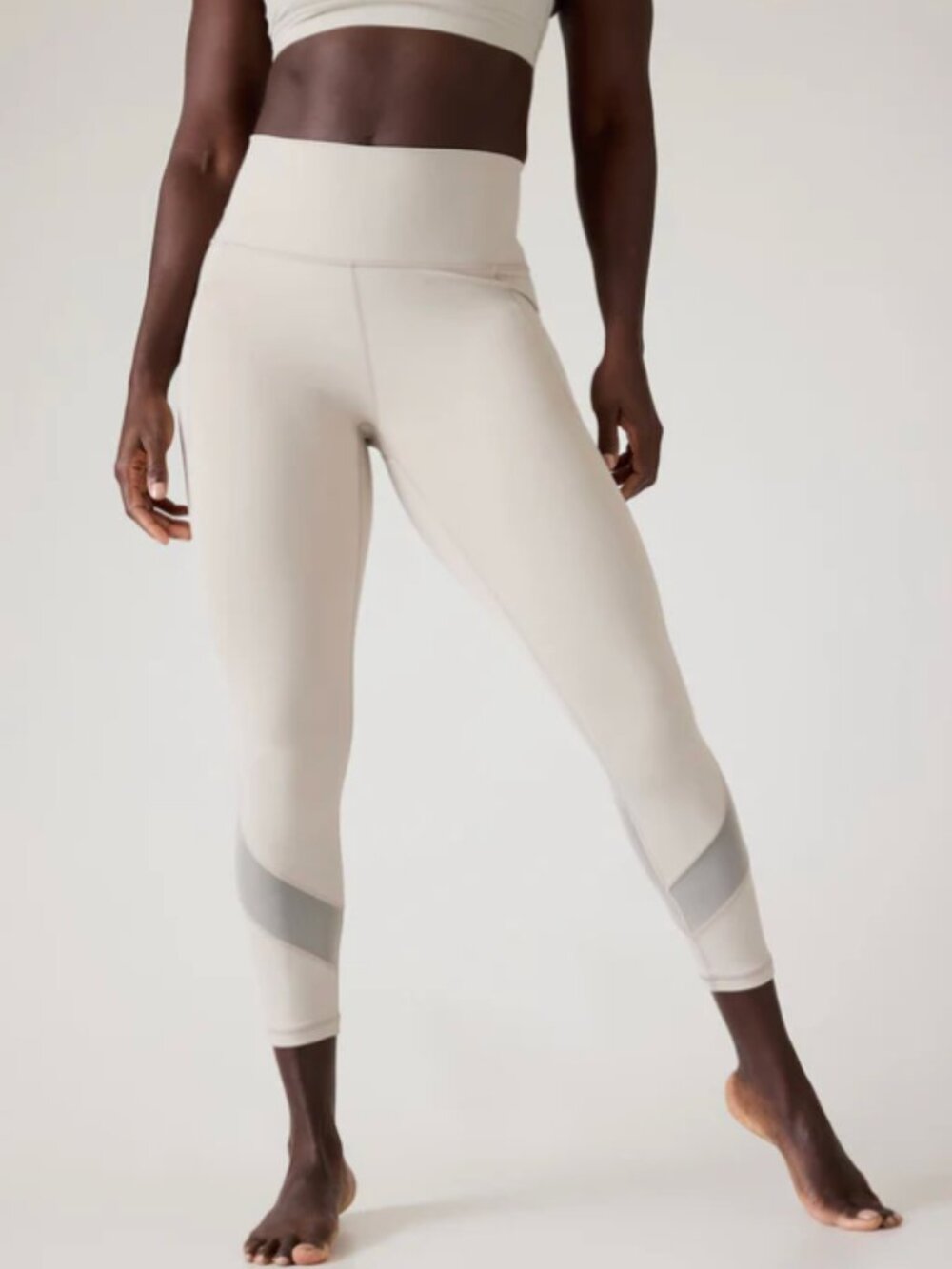 Athleta Salutation Stash High Rise Mesh 7/8 Tight